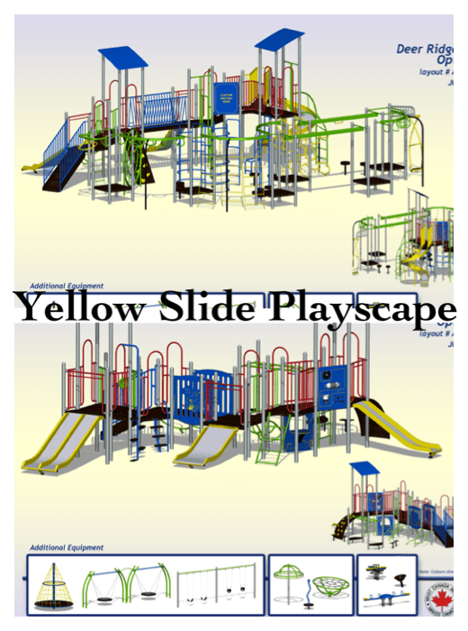 Yellow Slide Playscape Replacememnt