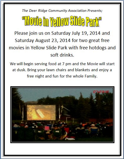 Movie in Yellow Slide Park-  2014